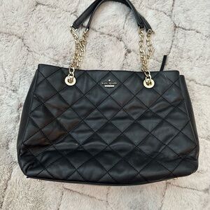 Kate Spade Black Quilted Shoulder Bag